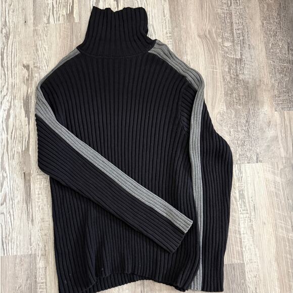 Oxford-Fulham 100% Cotton Men’s XL Ribbed Knit Turtleneck Sweater - Picture 2 of 6